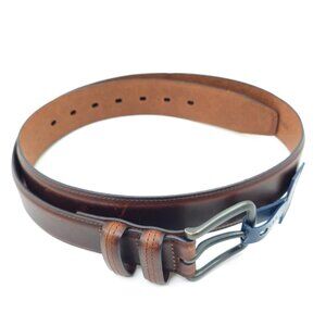 G.H. Bass Men's Brown Genuine Leather Belt